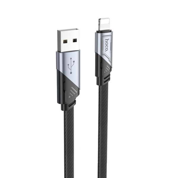 Hoco U119 Machine USB-A to Lightning charging data cable 1,2m Black