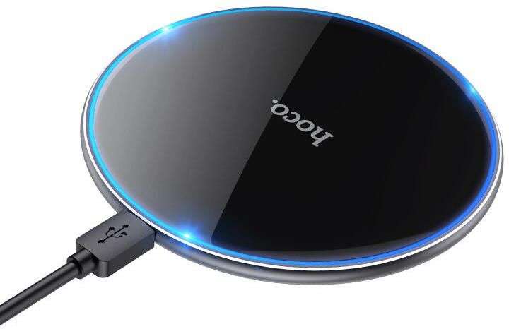 Hoco Wireless charger with backlight 15W Black
