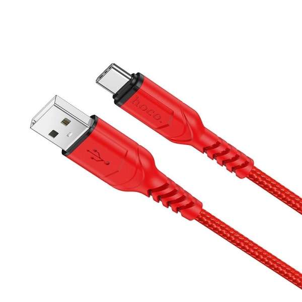Hoco X59 Victory USB-A to USB-C charging data cable 1m Red
