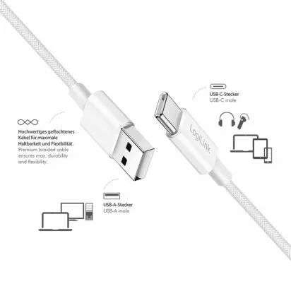 Hoco X88 USB A to Lightning 2,4A cable 1m White