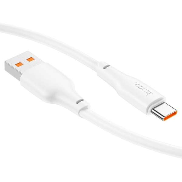 Hoco X93 Force 27W USB-A to USB-C charging data cable 1m White