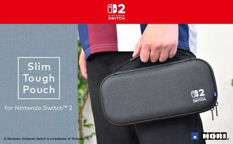 Hori Slim Tough Pouch case for Nintendo Switch 2 Black