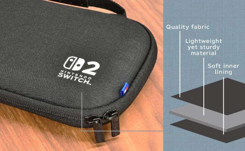 Hori Slim Tough Pouch case for Nintendo Switch 2 Black