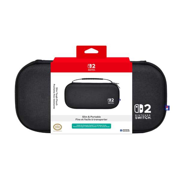 Hori Slim Tough Pouch case for Nintendo Switch 2 Black