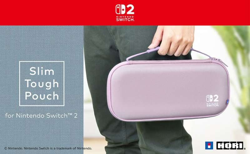 Hori Slim Tough Pouch case for Nintendo Switch 2 Lavender