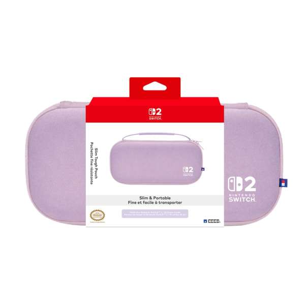 Hori Slim Tough Pouch case for Nintendo Switch 2 Lavender