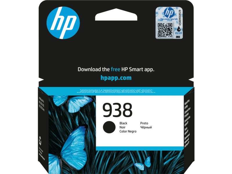 HP 4S6X8PE (938) Black tintapatron