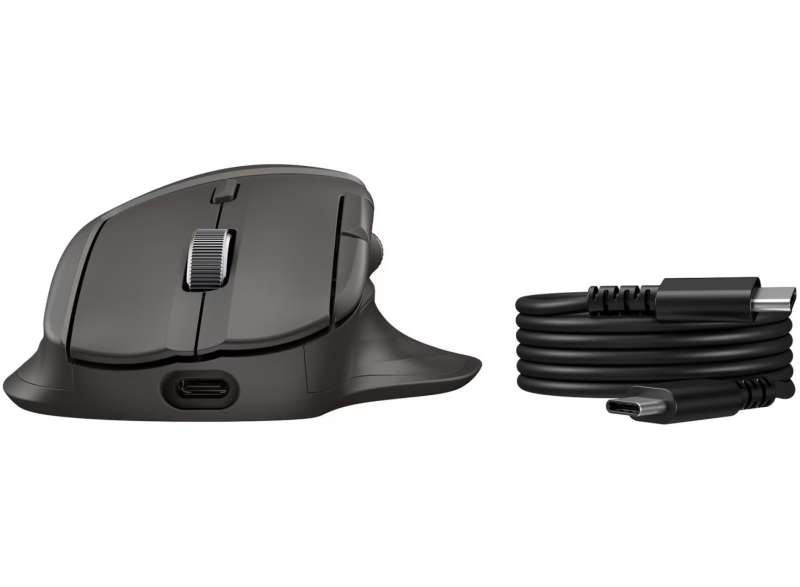 HP 780 Ultra Fast Dual Scroll Ergonomic Wireless Bluetooth Mouse Black