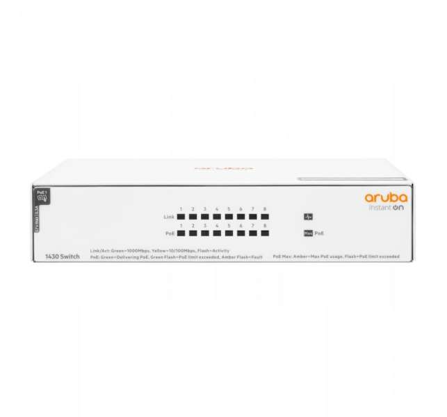 HP Aruba IOn 1430 8G PoE+ Switch