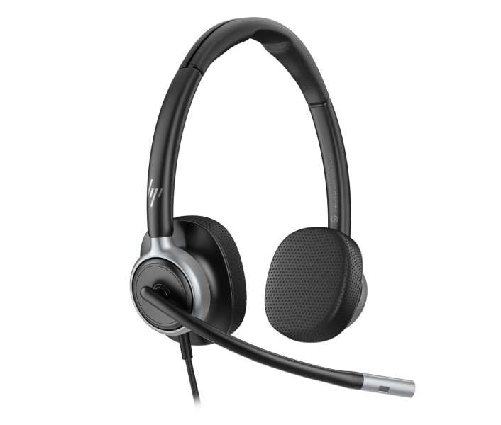 HP Poly Mission 625 Stereo USB Wired Headset Black