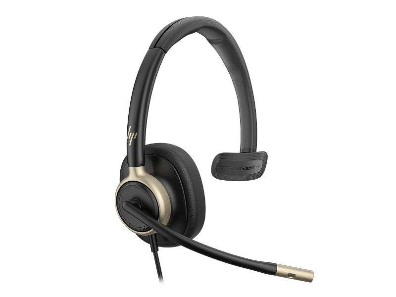 HP Poly Mission 815 Monaural USB Wired Headset Black