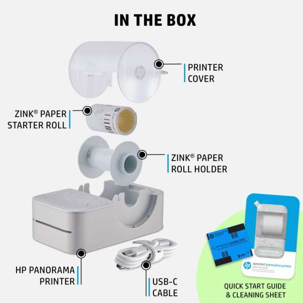 HP Sprocket Panorama Bluetooh Fotónyomtató White