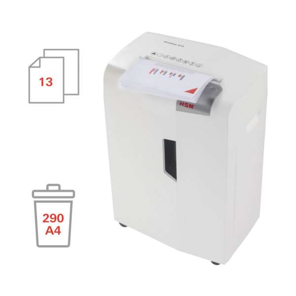 HSM Securio X13 Iratmegsemmisítő White