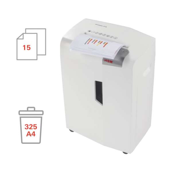 HSM Securio X15 Iratmegsemmisítő White