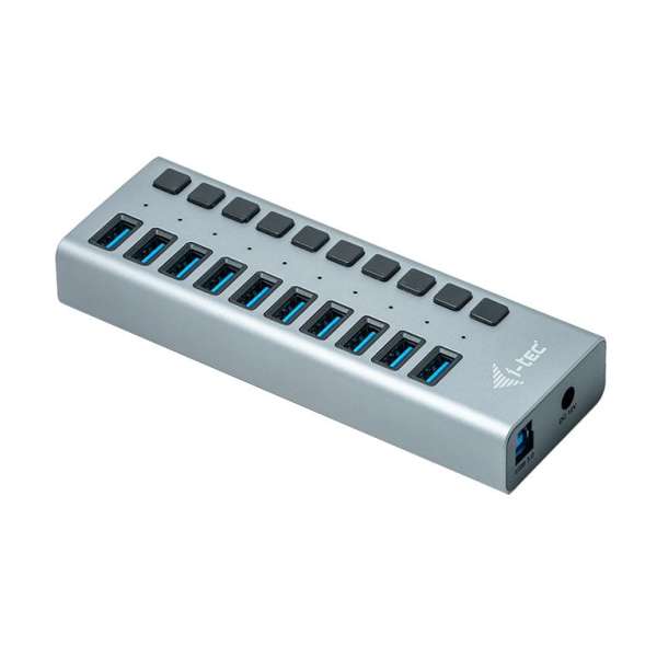 I-TEC 10 port USB 3.0 Charging Hub+Power Adapter 48W Grey