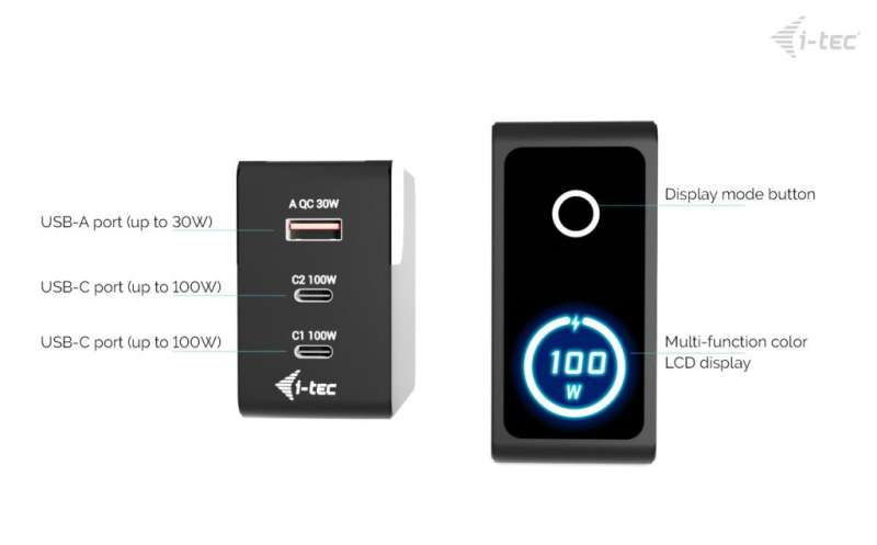 I-TEC 100W Intelligent Multiport USB Charger Black