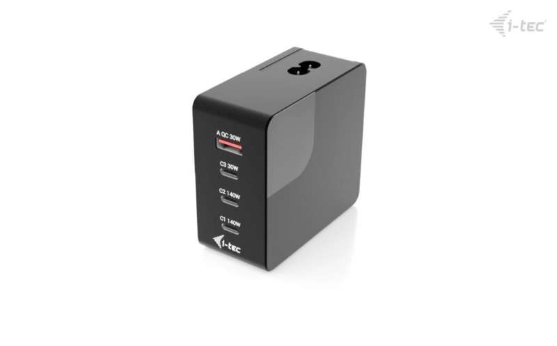 I-TEC 140W Intelligent Multiport USB Charger Black