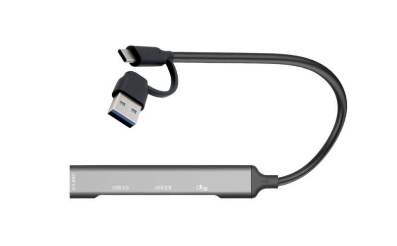 I-TEC 4-portos USB2.0 HUB Grey