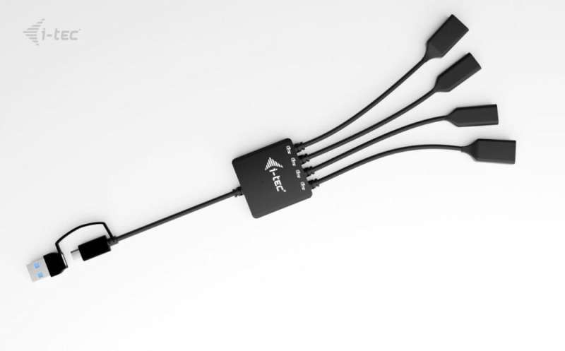 I-TEC 4-portos USB3.2 HUB Black