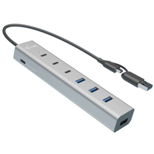 I-TEC 7-portos USB3.2 HUB Grey