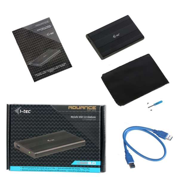 I-TEC MySafe Advance AluBasic 2,5" USB 3.0 Black