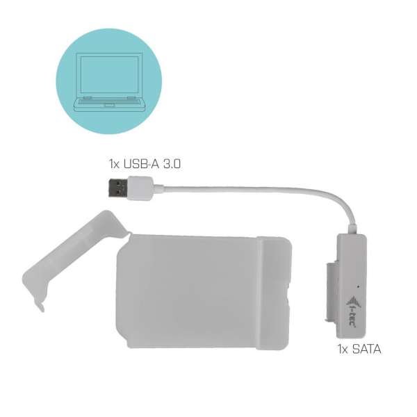 I-TEC MySafe USB 3.0 Easy 2.5" External Case White