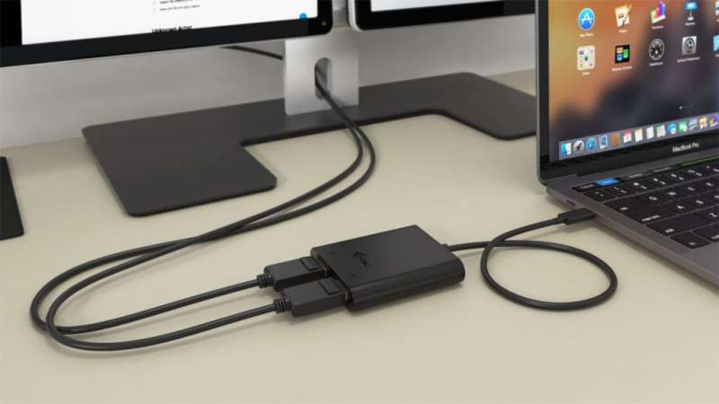 I-TEC USB-C 3.1 Dual 4K DP Video Adapter Black