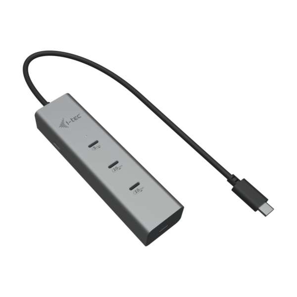 I-TEC USB-C Charging Metal HUB 5port with USB-C video 8K + Power Delivery 85W
