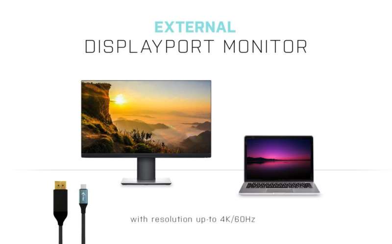 I-TEC USB-C DisplayPort Cable Adapter 4K/60Hz 2m Black