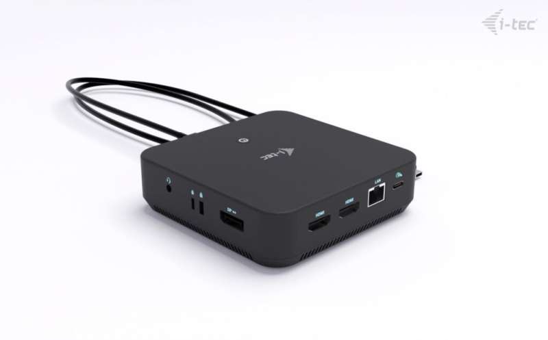 I-TEC USB-C DP Dual HDMI Docking Station with Power Delivery 100W + i-tec Universal Charger 100W