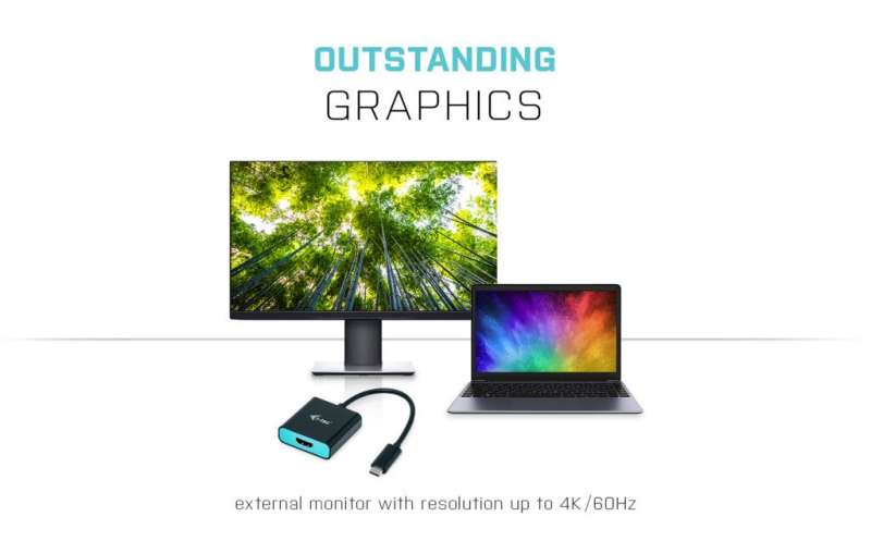 I-TEC USB-C HDMI 4K/60 Hz Adapter cable Black