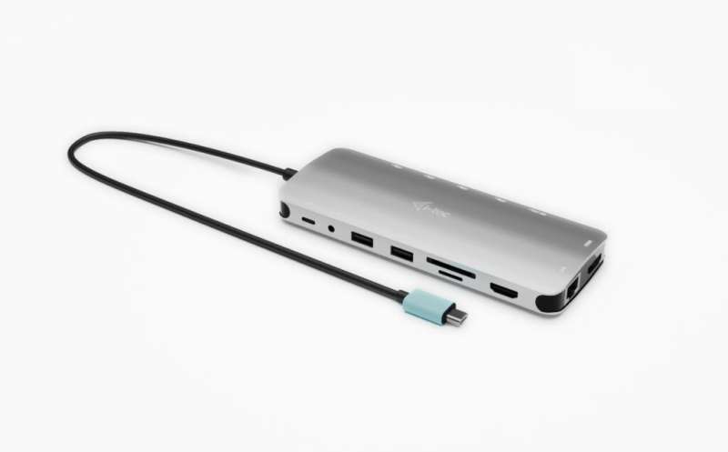 I-TEC USB-C Metal Nano 3x Display Dock, 2x HDMI 1x USB-C video with Power Delivery 140W + Universal Charger 140W