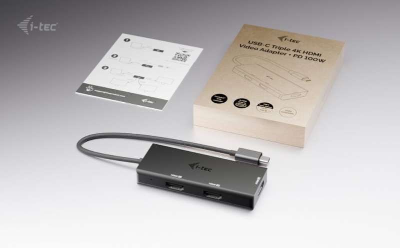 I-TEC USB-C Triple 4K HDMI Video Adapter
