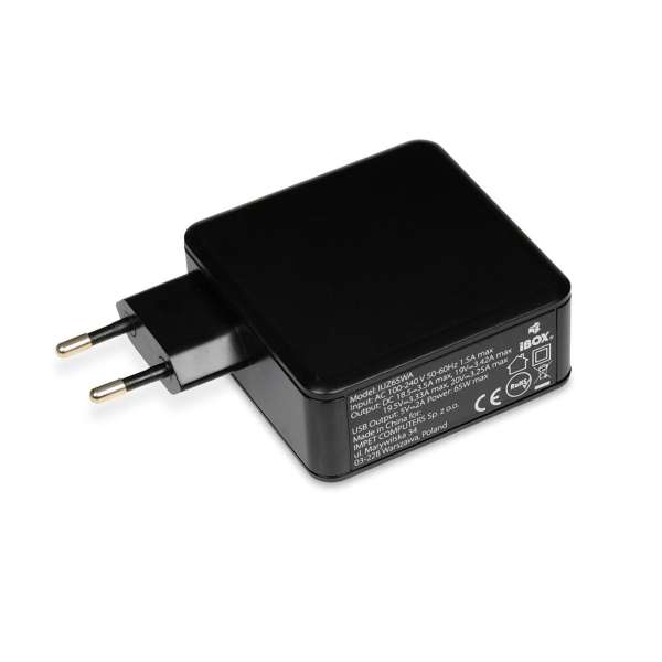 iBox IUZ65WA 18,5-20,5V / 3,5A 65W univerzális hálózati notebook töltő