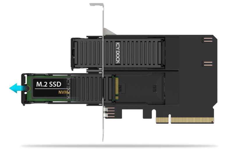 IcyDock MB312M4P-B ExpressSlot Core