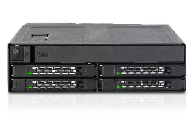 IcyDock ToughArmor MB604SPO-B 4 x 2.5" SAS & SATA SSD/HDD & (Ultra) Slim ODD Backplane Cage