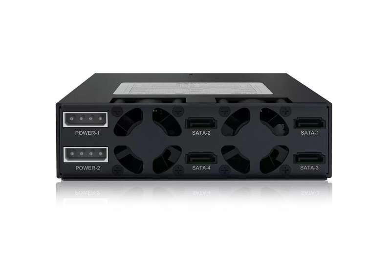 IcyDock ToughArmor MB994SP-4S Rugged Full Metal 4 Bay 2.5" SAS/SATA HDD & SSD Backplane Cage for External 5.25" Bay