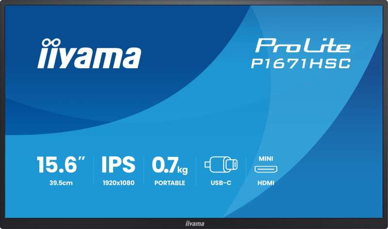 iiyama 15,6" ProLite P1671HSC-B1 IPS LED