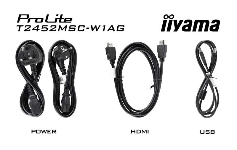 iiyama 24" ProLite T2452MSC-W1AG IPS LED