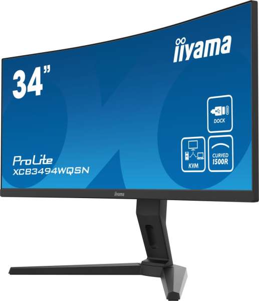 iiyama 34" ProLite XUB3493WQSU-B1 LED Curved