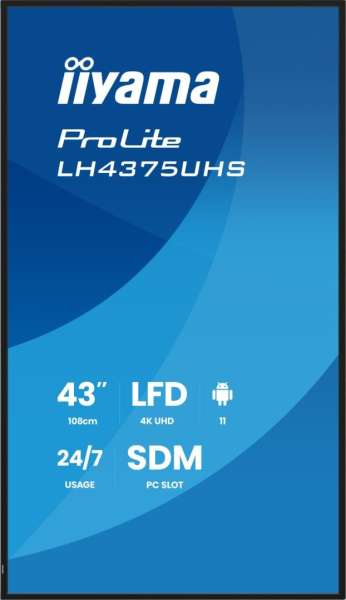 iiyama 42,5" LH4375UHS-B2AG IPS LED
