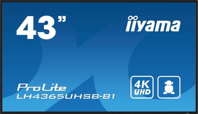 iiyama 42,5" ProLite LH4365UHSB-B1 IPS LED