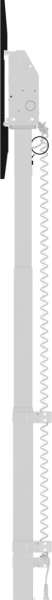 iiyama MD-WLIFT2031-W1 Single column electric floor lift for monitors up to 55"-98" Grey