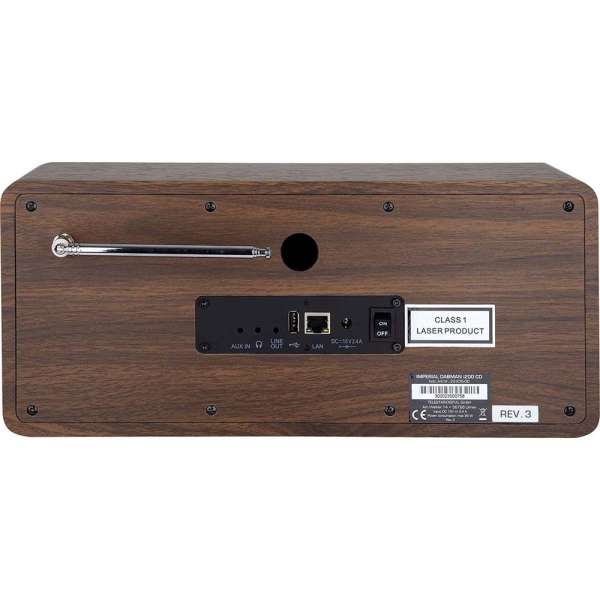 Imperial DABMAN i200 CD Hybrid Internet Radio Wood Look
