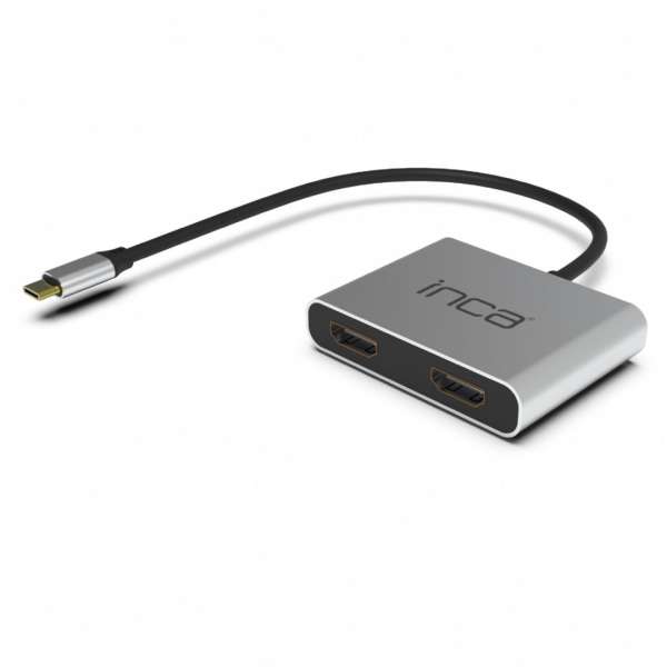 INCA ITPC-4T Type-C Hub X4 Dual HDMI 4K@30Hz Silver