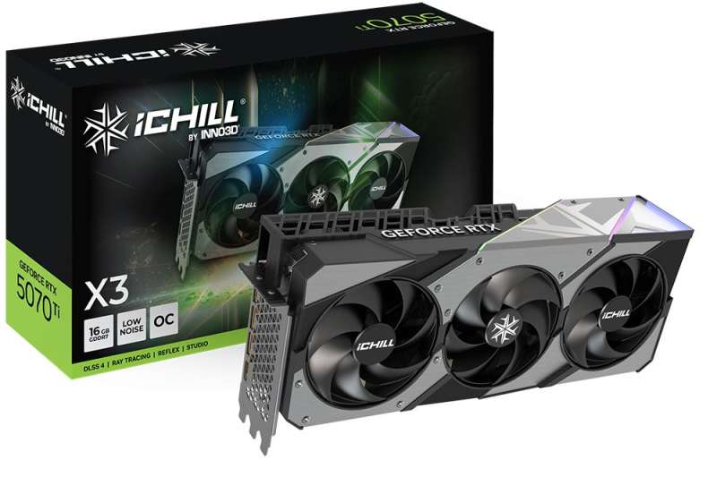 Inno3D GeForce RTX5070 Ti 16GB GDDR7 iChill X3