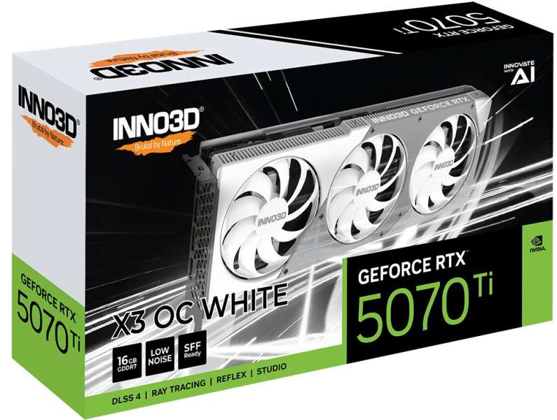 Inno3D GeForce RTX5070 Ti 16GB GDDR7 X3 OC White