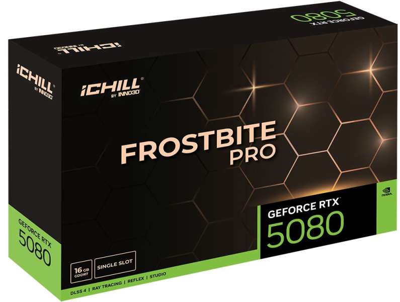 Inno3D GeForce RTX5080 16GB GDDR7 iChill Frostbite Pro