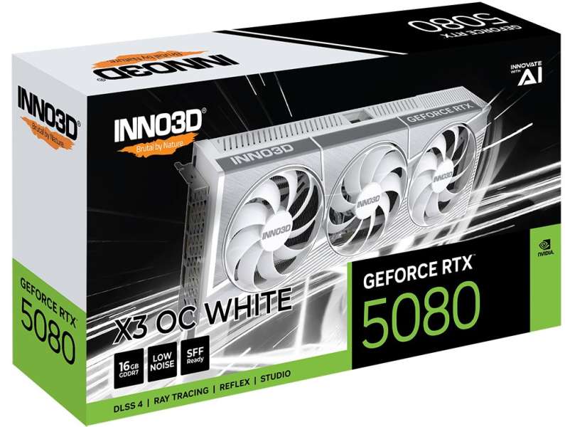 Inno3D GeForce RTX5080 16GB GDDR7 X3 OC White