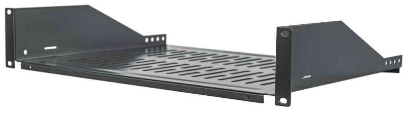 Intellinet 19" Cantilever Shelf (2U Fixed Depth 350 mm) Black
